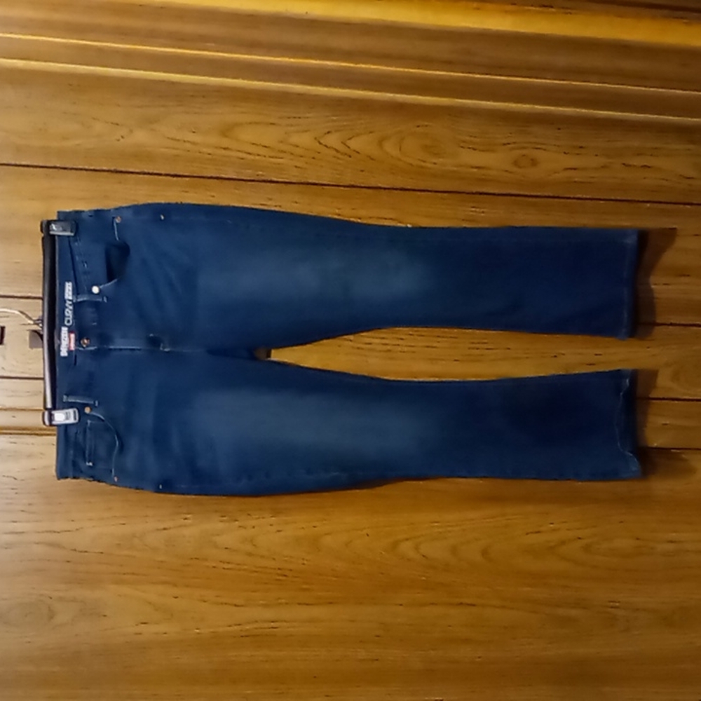 Denizen from Levi's curvy skinny boot blue jeans women's size 18 M